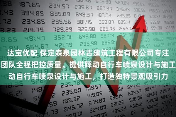 达宝优配 保定森泉园林古建筑工程有限公司专注自行车喷泉制作，技术团队全程把控质量。提供踩动自行车喷泉设计与施工，打造独特景观吸引力